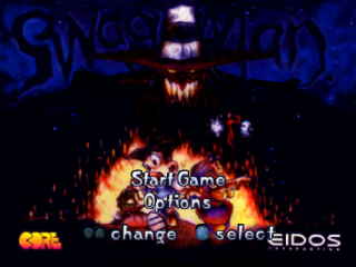 Swagman title screen for Playstation